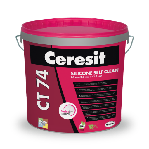 Silikoonkrohv Ceresit CT74 1,5mm 25kg värvitu pilt